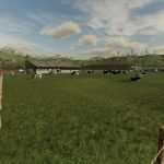 cow barn with pasture v1.0 fs22 1