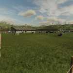 cow barn with pasture v1.1 fs22 1