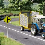 crooks single axle silage trailer v1.3 fs22 2