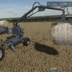 cyclops bucket for loading bales v1.0 fs22 2