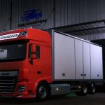 daf xf 106 2B tandem trailer v2.0 fs22 2