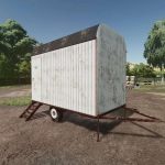 decorative construction trailer v1.0 fs22 1