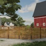 decorative wooden fence v1.0 fs22 2