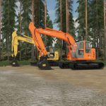 deere hitachi zx135us 135c v1.0 fs22 2