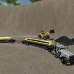 demco side dump road train edition v1.0 fs22 2