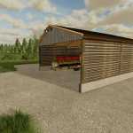 drive thru log shed v1.0 fs22 1