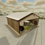 drive thru log shed v1.0 fs22 3