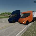 edm fs22 tesla semi truck v1.0 fs22 1