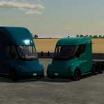 edm fs22 tesla semi truck v1.1 fs22 1