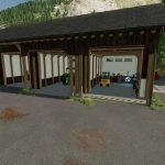 farm garage with workshop v1.0 fs22 2