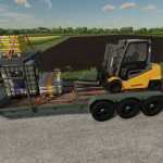 felling skid steer trailer v1.0 fs22 1