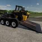 felling skid steer trailer v1.0 fs22 2