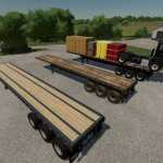 flatbed trailer ibm jmt19 v1.1 fs22 1