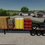 flatbed trailer ibm jmt19 v1.1 fs22 4