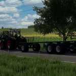 flatbed trailer v1.1 fs22 1