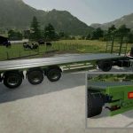 fliegl flatbed semitrailer v1.0.1 fs22 2