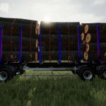 fliegl long trailer wood with autoload v1.0 fs22 3