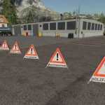 forest way barrier pyramid signs v1.0 fs22 1