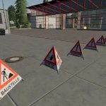 forest way barrier pyramid signs v1.0 fs22 2