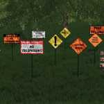 forestry sign pack v1.0 fs22 1