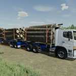 forestry trailers for kenworth v1.1 fs22 1