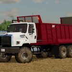 freightliner 108sd with jbs 2248 manure spreader fs22 2