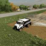 freightliner 108sd with new leader l4330g4 lime fertilizer spreader fs22 1