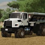 freightliner 108sd with new leader l4330g4 lime fertilizer spreader fs22 2