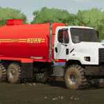 freightliner 108sd with nuhn magnum 4000 liquid manure spreader fs22 2