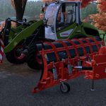 front loader snow plow bema 1100 v1.0 fs22 2