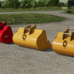 fs22 40 60 ton excavator bucket pack v2.0 fs22 7