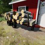 fs22 old homemade style log trailer fs22 1