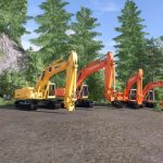 fs22 oldgen deere hitachi excavator pack v1.0 fs22 4