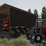 fs22 shed for harvester v1.0 fs22 4