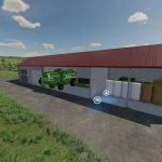 garage with bale storage v1.0 fs22 2