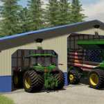 garage with optional workshop v1.0 fs22 1