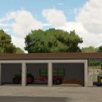 garage with shed v1.0 fs22 1