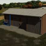 garage with silo v1.0 fs22 1