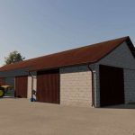 garage with sliding doors v1.0 fs22 2