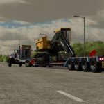 globe 50 ton lowboy v1.0 fs22 2