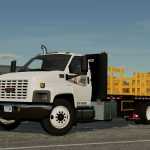 gmc c8500 flatbed cone truck v1.0 fs22 1