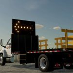 gmc c8500 flatbed cone truck v1.0 fs22 5