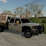 gmc sierra 3500 flatbed 2003 v1.0 fs22 1