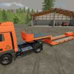 goldhofer 2 axle low loader v1.0 fs22 1