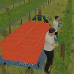 grape harvest with workers v1.1 fs22 1