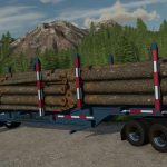 hallbilt mfg tri axle log trailer v1.0 fs22 6