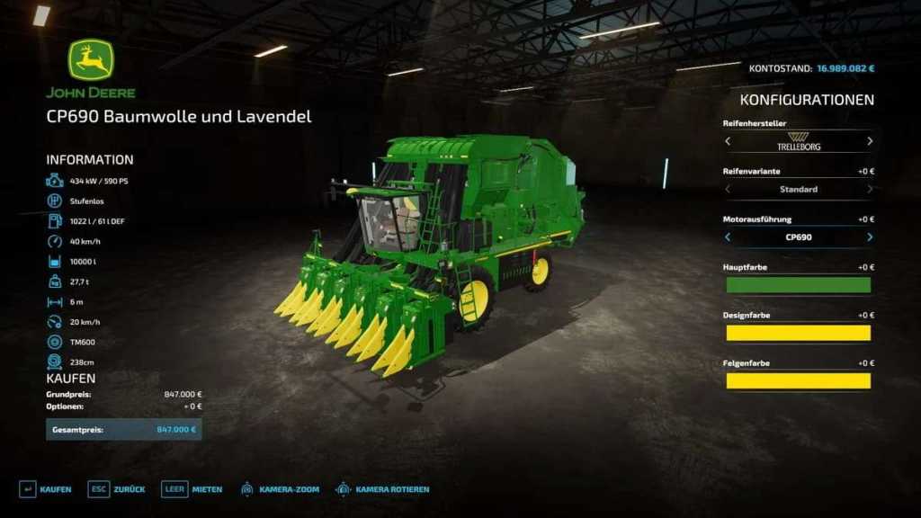 harvester for cotton and lavender v1.0 fs22 3