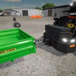 hi vis led lights tractor front weight v1.0 fs22 4