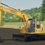 hitachi zx 135 us john deere 135c v1.0 fs22 1