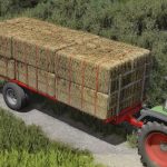 homemade bale trailer v1.0 fs22 4